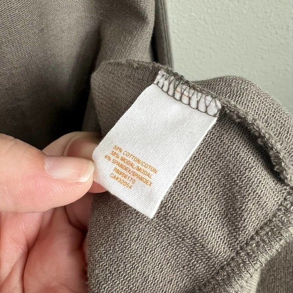 ANTHROPOLOGIE Saturday Sunday Brown Tie Front Cardigan Sweater Women's S Stretch - Picture 9 of 9